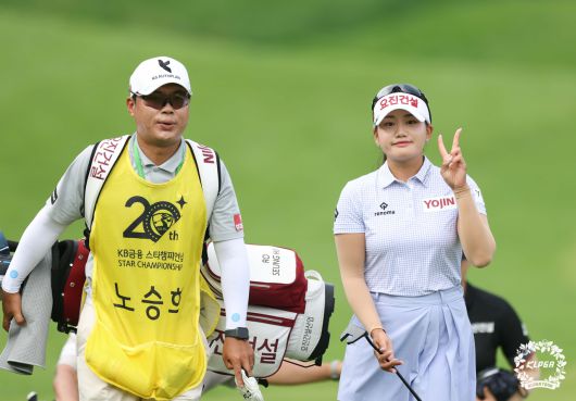KB금융 스타챔피언십에서 준우승을 차지하며 올시즌 상금랭킹 1위로 올라선 노승희    [KLPGA 제공]