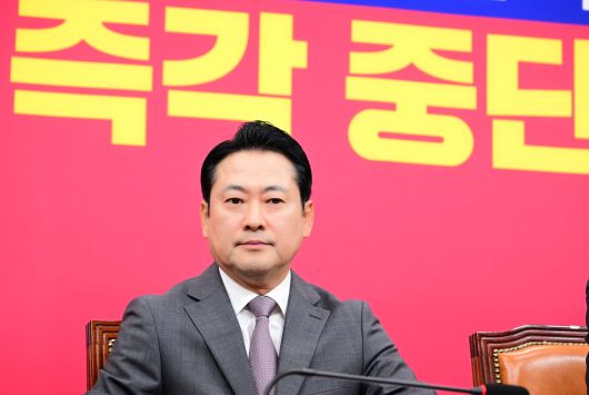 장동혁 국민의힘 대표. 사진은 지난 4일 장 대표가 오전 서울 여의도 국회에서 열린 최고위원회의에 참석해 모두발언하는 모습. 이상섭 기자