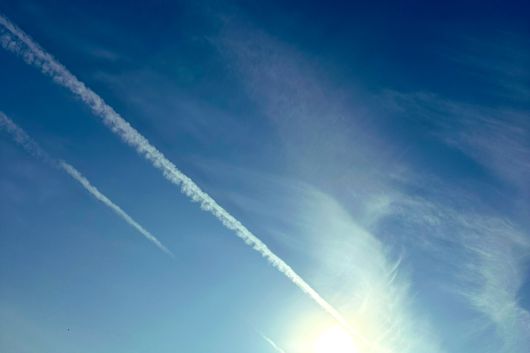 비행운.[X(구 트위터) 갈무리]