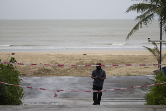 태풍 ‘라가사’의 영향권을 앞둔 중국 광동성. [EPA]