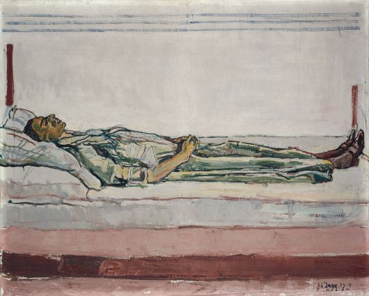 페르디난드 호들러, 죽은 발렌틴 고데-다렐의 초상화, 1915, 캔버스에 유채, 65x81cm, 개인소장