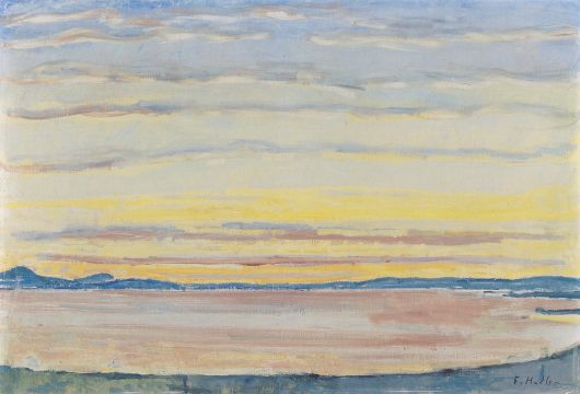 페르디난드 호들러, 제네바 호수의 일몰, 1915, 캔버스에 유채, 61x90cm, 취리히 미술관