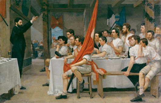 페르디난드 호들러, 연회, 1877, 캔버스에 유채, 228x355cm, 취리히 쿤스트하우스