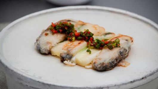 김도섭 셰프가 만든 전복화양전. 한국의집 제공