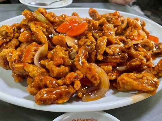 과거 스타일의 탕수육. 온라인커뮤니티