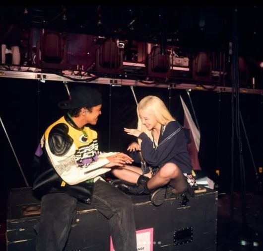 브루노 마스와 로제 [로제 인스타그램 캡처]