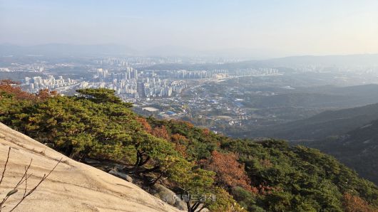 불암산에서 바라본 서울 시내