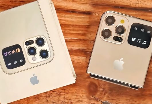 애플의 아이폰 폴드 예상 이미지.