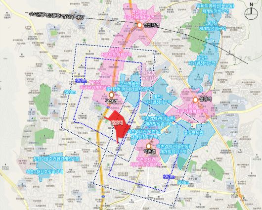 은평구 구산역세권 장기전세주택사업 정비구역 위치도. [서울시 제공]