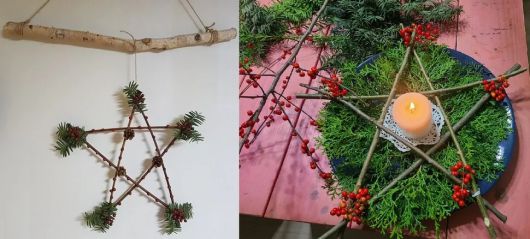 인천녹색연합의 ‘자연물로 만든 크리스마스 장식’ 강좌에 참여한 시민들이 제작한 크리스마스 장식물. [인천녹색연합 제공]