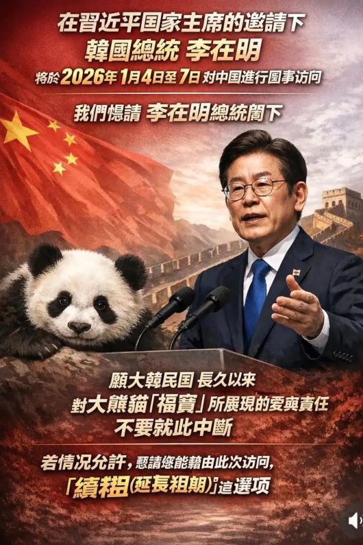 ‘불씨 캠페인’측이 AI로 합성한 이미지에다 자신들의 희망사항을 한국어와 중국어로 기재한 캠페인 포스터. 사진은 중국어버전.