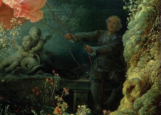 장-오노레 프라고나르, 그네(일부 확대), 1767, 캔버스에 유채, 81x64.2cm, 월리스 컬렉션