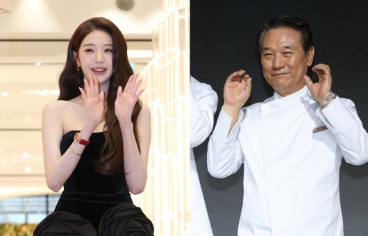 그룹 아이브의 장원영과 후덕죽 셰프 [연합]