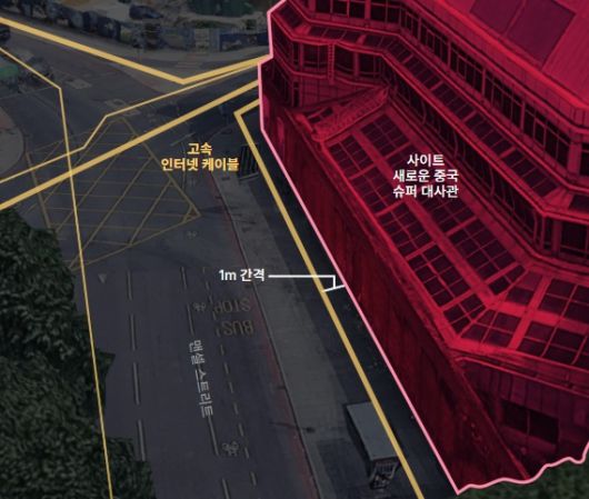 영국 런던 중심부에 신축 예정인 중국 대사관 [데일리메일]