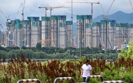 한 아파트 건설현장 모습. [헤럴드경제DB]