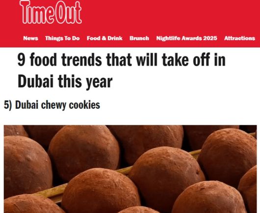 글로벌 푸드 매체 타임아웃 ‘두바이판’은 올해 두쫀쿠가 두바이에서 인기를 끌 것이라고 전망했다. [타임아웃 두바이 캡처]