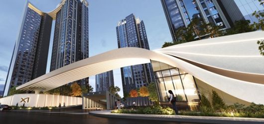 [사진: 송파한양2차 ‘송파 센트럴 자이’ 게이트 / GS건설 제공]