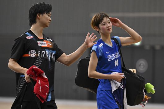 와타나베 유타(왼쪽)와 타구치 마야 [게티이미지]