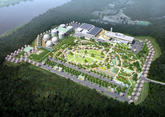 한화 건설부문이 수행 중인 대전하수처리장 시설현대화 민간투자사업 조감도. 사진=㈜한화건설부문