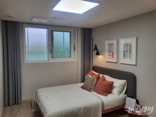 e편한세상 대장 퍼스티움 안방. 사진= 주현철 기자