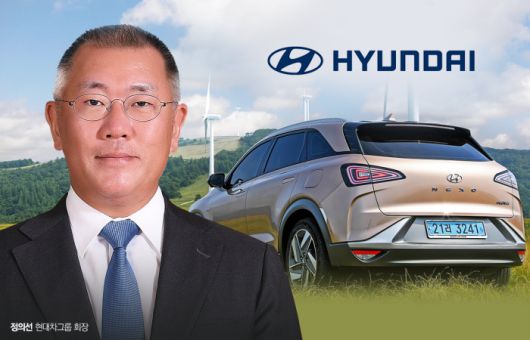 7년 만에 돌아온 넥쏘는 수소 생태계를 선점하겠다는 정의선 현대자동차 그룹 회장의 '뚝심'의 결과물로 평가받고 있다. 그래픽=박혜수 기자