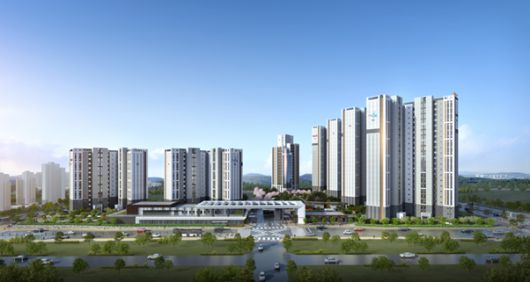 '고덕 자연앤 하우스디' 투시도 (사진=대보건설)