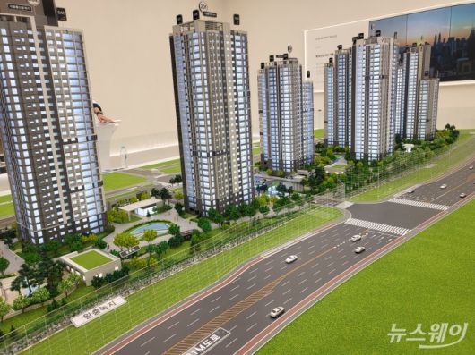 남양주 '왕숙푸르지오더퍼스트(B1·B2블록)' 모델하우스. 사진 = 김소윤 기자