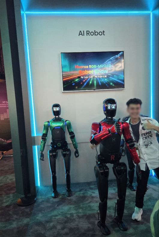 하이센스 로봇쇼 모습. 사진=정단비 기자 2234jung@