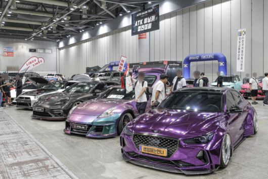 한국자동차튜너협회 부스 전경. 사진=한국자동차기자협회 제공