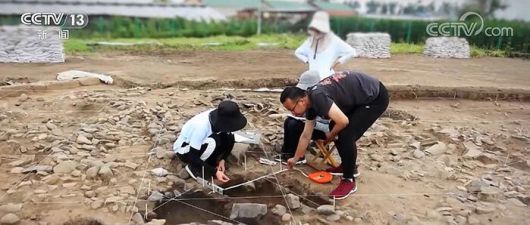 훈춘시 구청촌 유적지 발굴 모습