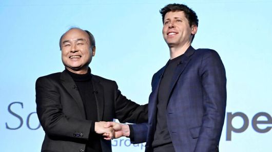 손정의 소프트뱅크그룹 회장과 샘 올트먼 오픈AI 최고경영자(CEO)