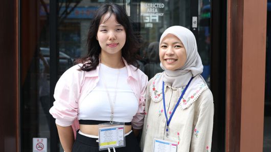 한보노(왼쪽) 씨와 히프니(20) 씨