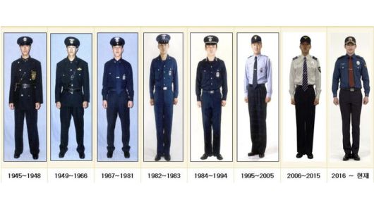 경찰 근무복 변천사