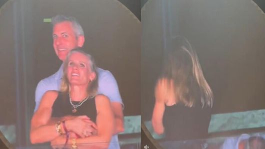 온라인서 화제가 되고 있는 콜드플레이 공연 전광판 영상 (사진=틱톡 @instaagraace 계정 캡처, 연합뉴스)