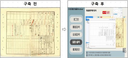 토지대장비교사진
