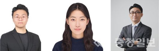 왼쪽부터 이진서 박사과정, 김호빈 연구원, 강민석 교수