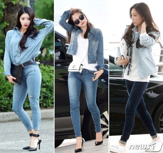 러블리즈 이미주(왼쪽부터), 손나은, 태연. © 뉴스1