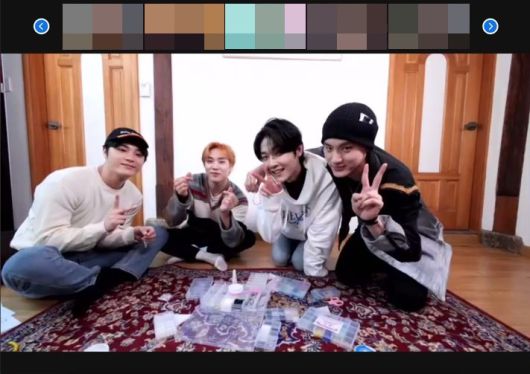 더보이즈와 함께 비즈 팔찌 만들기. 에어비앤비 제공