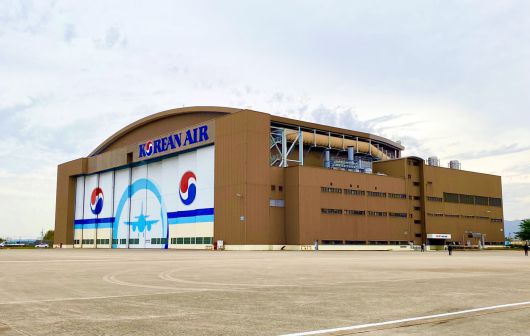 대한항공 김해중정비공장 페인트 전용 격납고(대한항공 제공)© 뉴스1