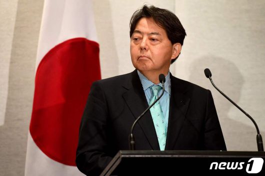 하야시 요시마사 일본 외무상 <자료사진> © AFP=뉴스1