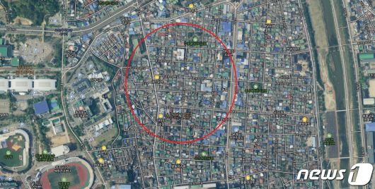 충북 청주시 서원구 사직동 사직2구역 일원.(네이버지도 갈무리).© 뉴스1