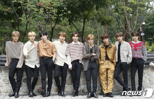 서울 종로 홍보관, 그룹 다크비 준서(왼쪽부터)와 GK, 희찬, 테오, 유쿠, 이찬, 해리준, D1, 룬 인터뷰, 2022.8.18/뉴스1 ⓒ News1 권현진 기자