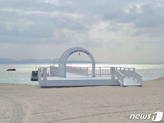 오쿠마 프라이빗 비치 앤 리조트 앞 해변 ⓒ News1
