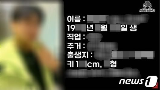 유튜브 채널 '카라큘라 탐정사무소'가 지난 2일 영상을 통해 공개한 '부산 돌려차기' 사건의 피고인 신상.(카라큘라 탐정사무소 영상 캡처)