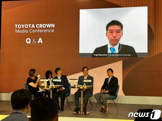 도요타 코리아는 5일 서울옥션 강남센터에서 크라운 출시 미디어 컨퍼런스를 개최했다.ⓒ 뉴스1 이동희 기자