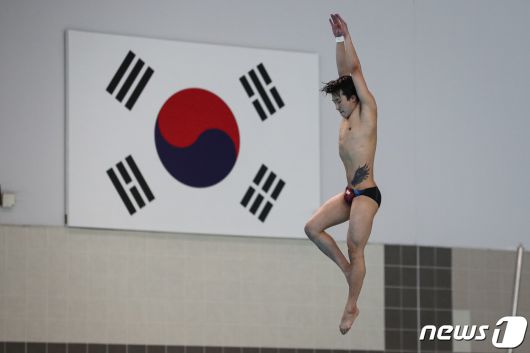 수영 국가대표(다이빙) 우하람. /뉴스1 ⓒ News1 유승관 기자