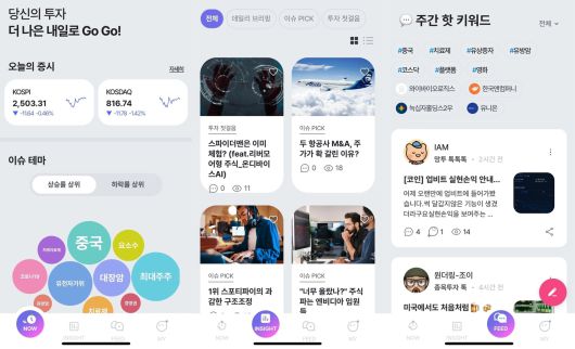 투자정보 플랫폼 '원더링'(Wondering) 서비스. (서비스 화면 갈무리)