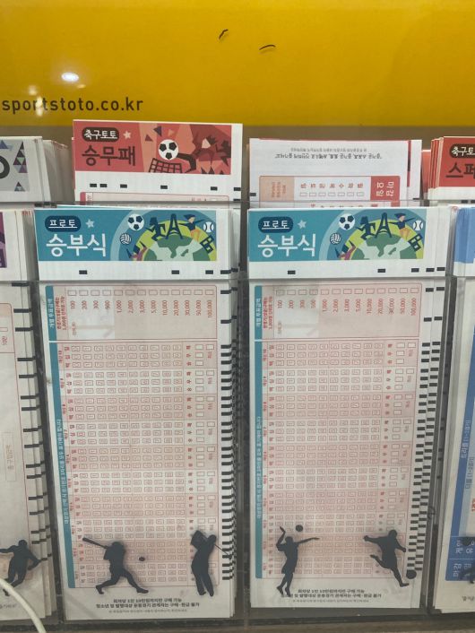 스포츠토토 투표용지(스포츠토토코리아 제공)