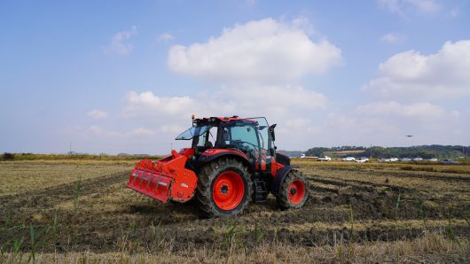 대동 자율작업 HX 트랙터 시연회 현장(대동 제공)