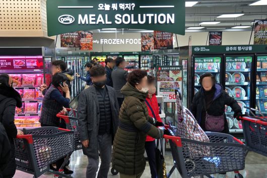 롯데마트 천호점 데일리 밀 설루션 코너 전경.(롯데마트 제공).